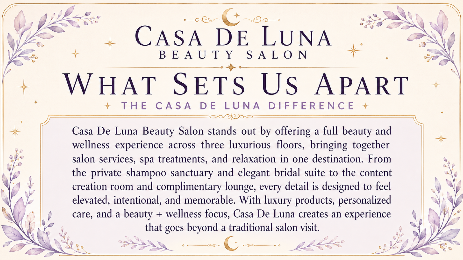 What Sets Us Apart Design