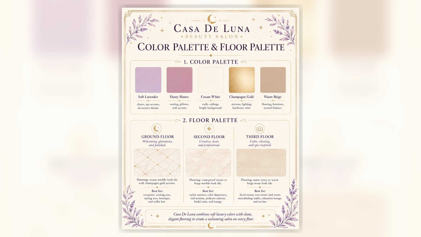 Color & Floor Palette Board